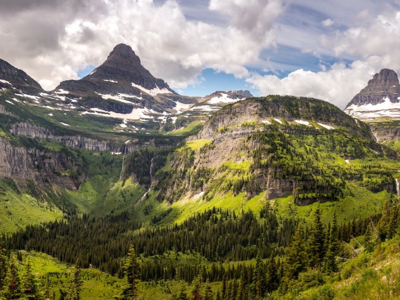 #Geopostales | Picos piramidales o horns en el Parque Nacional de los Glaciares (Montana, USA)